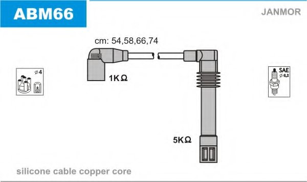 JANMOR ABM66 Ignition Cable Kit